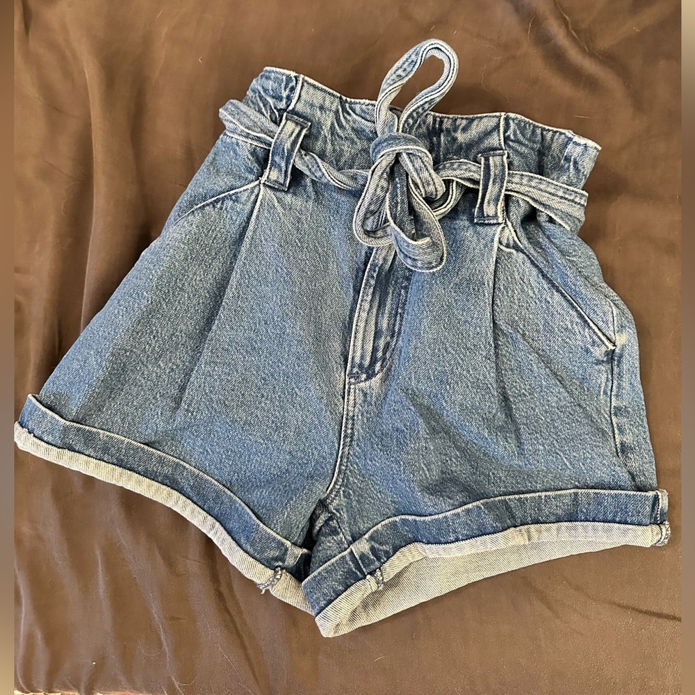 Dynamite Tie Denim Shorts | Size 24